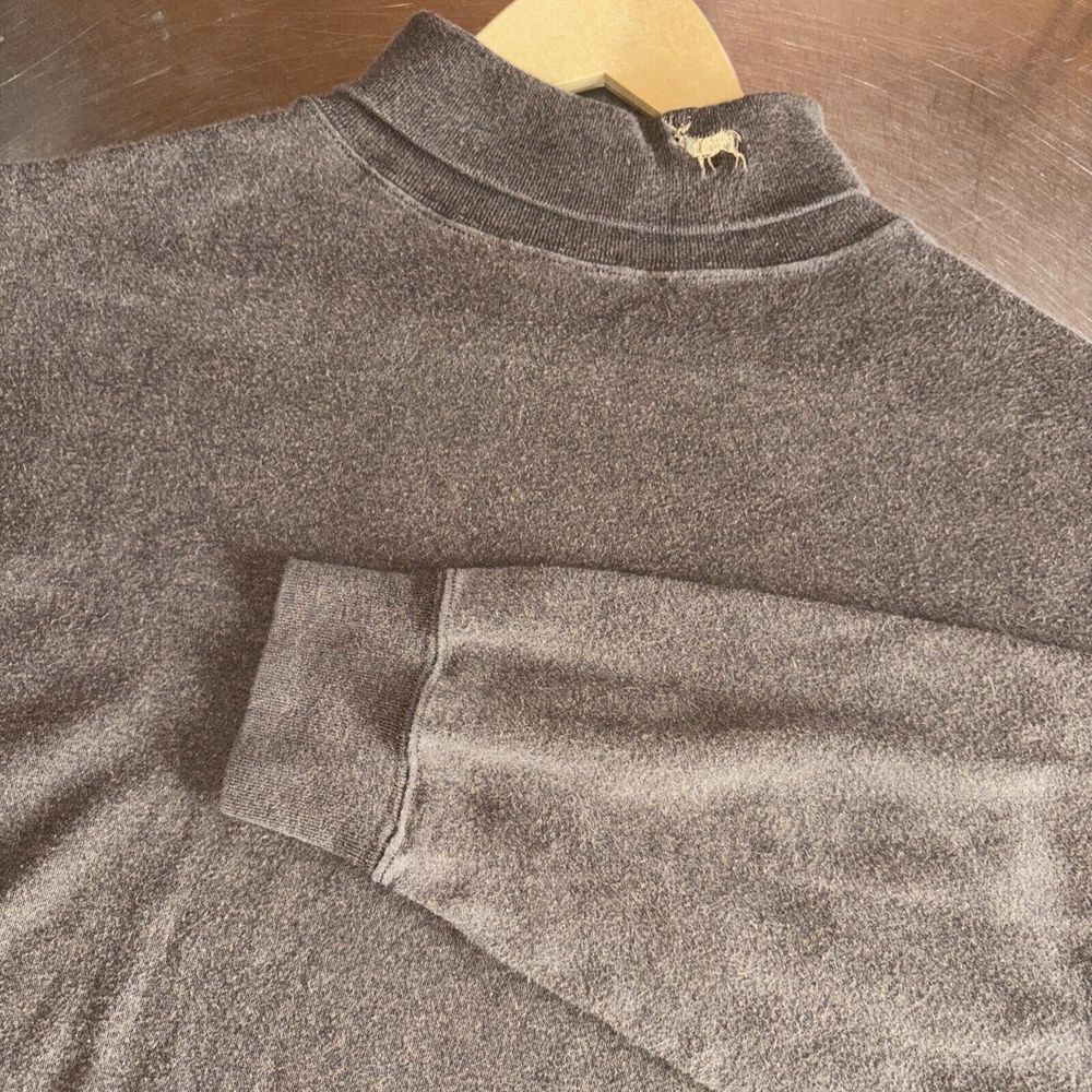 VTG National Wildlife Federation Brown Turtleneck‎ Deer Elk Hunter Mens Large